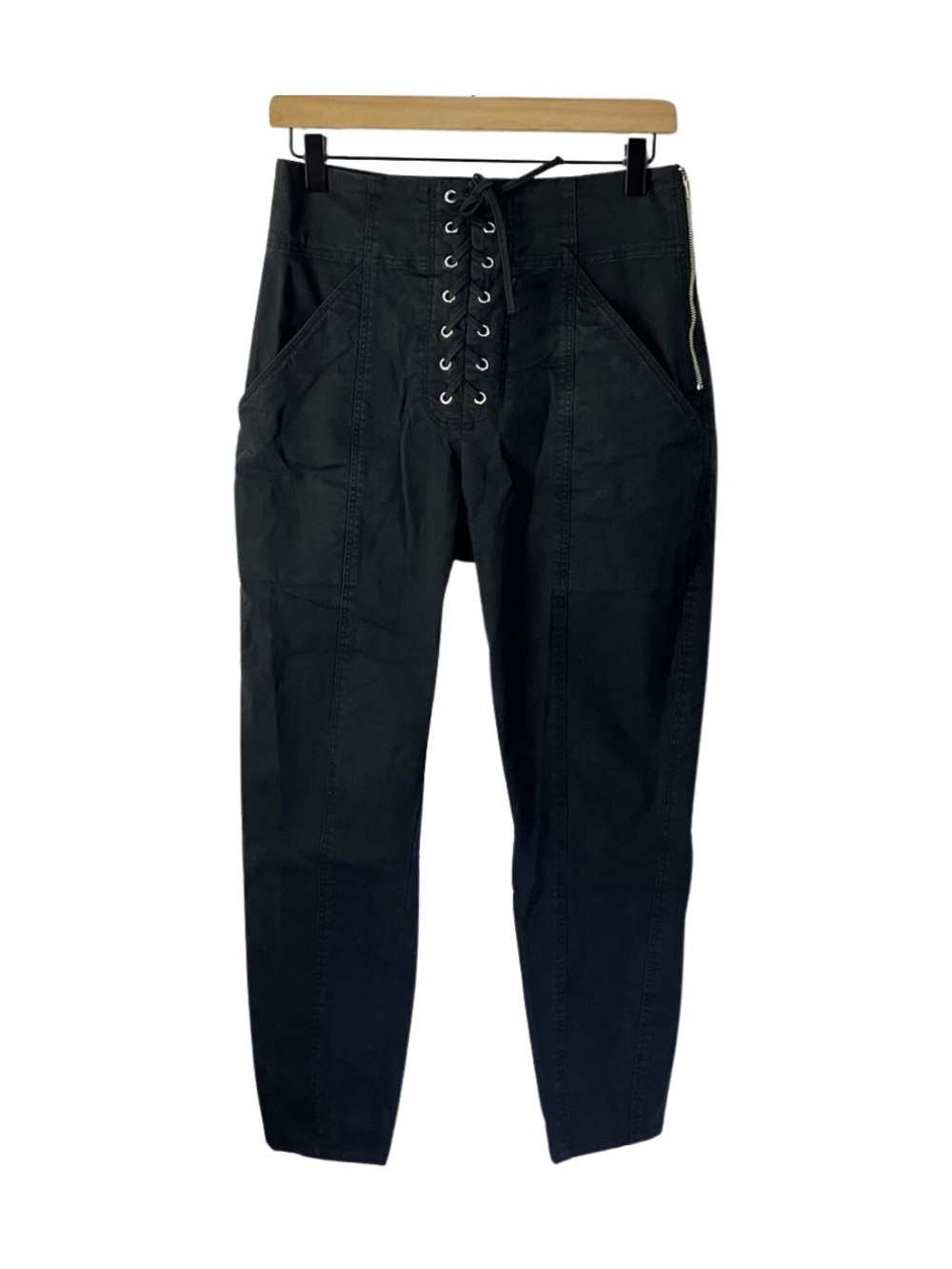 Womens Size 10 ALC Kyle Lace Up Pants Black